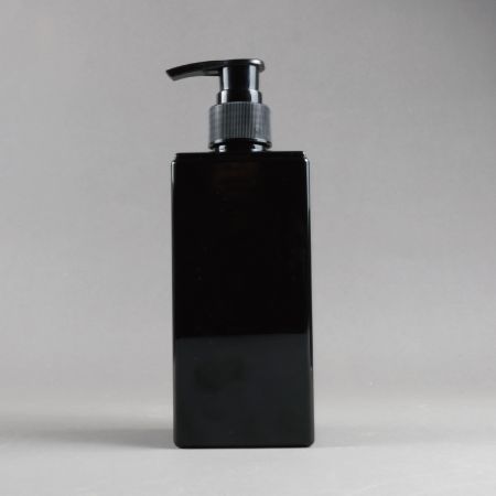 Bouteille cosmétique rectangulaire en PETG GA-PT.